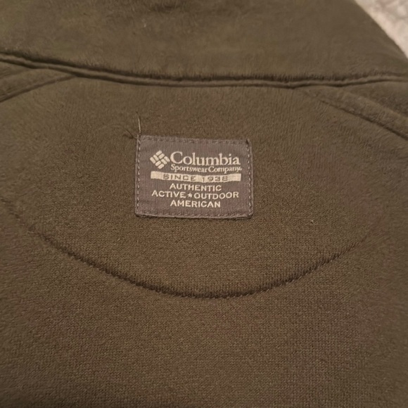 Columbia Men's Olive Green Pullover - Picture 6 of 6